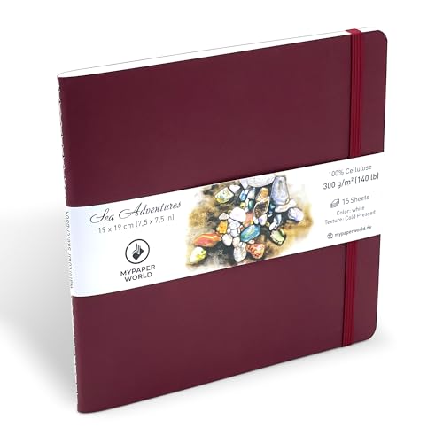 Mypaperworld Aquarell Skizzenbuch 300 g 19х19 cm, 16 Blätter - Kirsche Mypaperworld Aquarell Skizzenbuch 300 g 19х19 cm, 16 Blätter - Kirsche von Mypaperworld