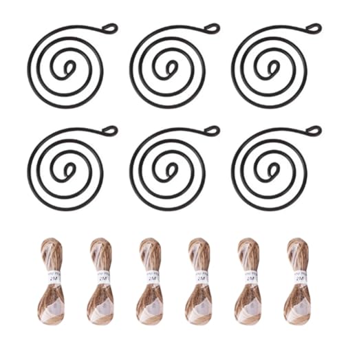 Myqqhbs Air Ananas-Haken zum Aufhängen Von Blumenständern, Töpfen, Aufhänger, Metall + Juteseil, 1 Set von Myqqhbs