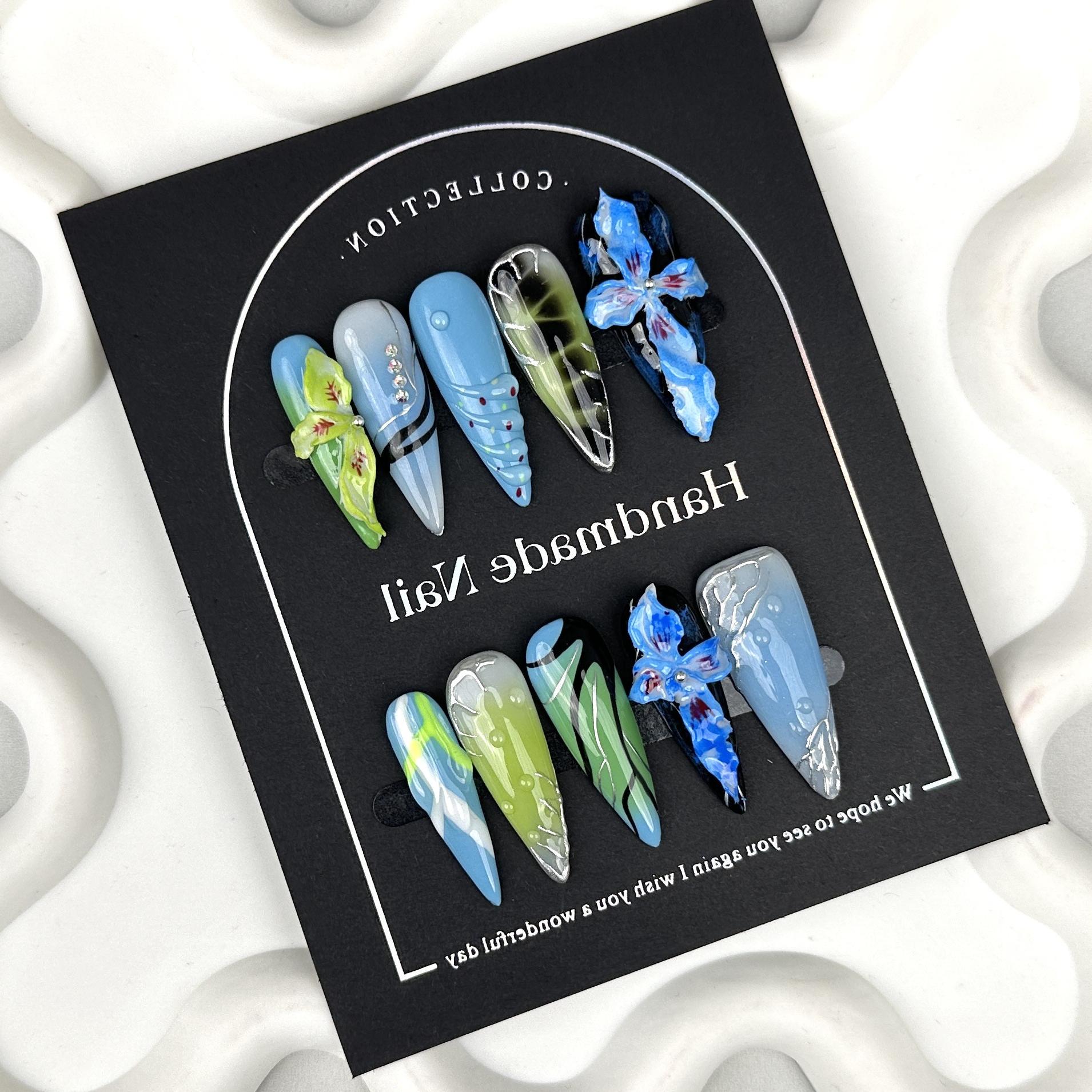 3D Flower Hand Made Press On Nails, Gel Fake Cute Fun Coquette Premium Handmade Nail Designs, Gift For Her 3D Flower Hand Made Press On Nails, Gel Fake Cute Fun Coquette Premium Handmade Nail Designs, Gift For Her von MystCharms