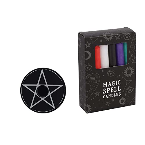 Spell Candler Halter "Pentagram" - Wunschkerzen, Hexe, Black Magic, Witchcraft, Hexe (Mixed) von MystiCalls