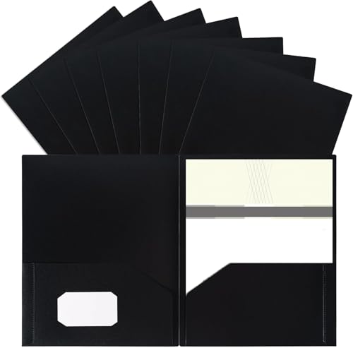 6 Stück Ordner mit Taschen, Kunststoffordner mit Tasche, robuste Aktenmappe mit extra Etiketten, Business-Schulordner, Büro-Aktenbedarf, schwarze Tasche, Abheftzubehör für Schule, Zuhause, Büro 6 Stück Ordner mit Taschen, Kunststoffordner mit Tasche, robuste Aktenmappe mit extra Etiketten, Business-Schulordner, Büro-Aktenbedarf, schwarze Tasche, Abheftzubehör für Schule, Zuhause, Büro von MystiCharm