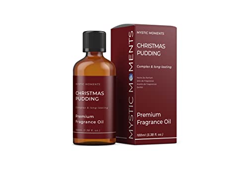 Mystic Moments Weihnachtspudding -Duftöl - 100 ml - perfekt für Seifen, Kerzen, Badebomben, Ölbrenner, Diffusoren und Haut- und Haarpflegegegenstände von Mystic Moments