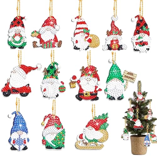 MytaYt 12 Stücke 5D Diamond Painting Weihnachten Schlüsselanhänger Doppelseitige Diamond Painting Weihnachten Anhänger DIY Weihnachtsmann Schlüsselbund Basteln für Weihnachtsdeko Winter Dekor MytaYt 12 Stücke 5D Diamond Painting Weihnachten Schlüsselanhänger Doppelseitige Diamond Painting Weihnachten Anhänger DIY Weihnachtsmann Schlüsselbund Basteln für Weihnachtsdeko Winter Dekor von MytaYt