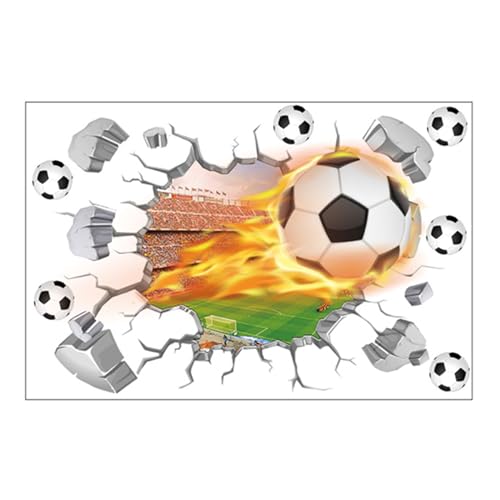 MytaYt 3D Fussball Wandtattoo 3D Wandtattoo Fussball Kinderzimmer Durchbruch Fussball Wandaufkleber 50 * 70cm Durchbruch Wandaufkleber für Kinderzimmer Jungen für Schlafzimmer Deko Geschenk MytaYt 3D Fussball Wandtattoo 3D Wandtattoo Fussball Kinderzimmer Durchbruch Fussball Wandaufkleber 50 * 70cm Durchbruch Wandaufkleber für Kinderzimmer Jungen für Schlafzimmer Deko Geschenk von MytaYt