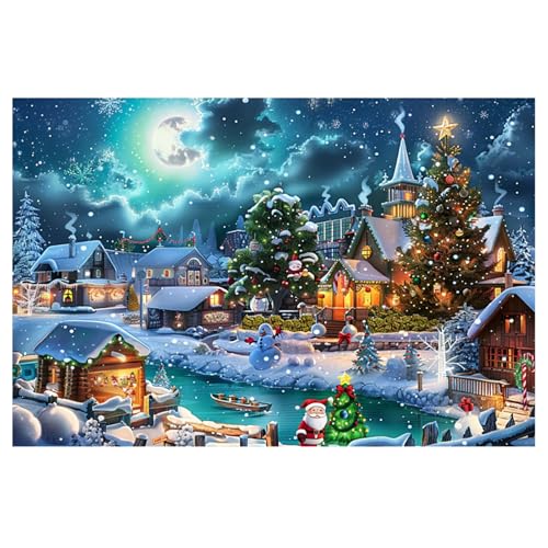 MytaYt Diamond Painting Weihnachten, 5D Diamant Painting Weihnachten Bilder, DIY Diamond Painting, Winter Dorf Xmas Landschaften Diamant Malerei Set für Home Wand Weihnachten Dekoration, 40x30cm MytaYt Diamond Painting Weihnachten, 5D Diamant Painting Weihnachten Bilder, DIY Diamond Painting, Winter Dorf Xmas Landschaften Diamant Malerei Set für Home Wand Weihnachten Dekoration, 40x30cm von MytaYt