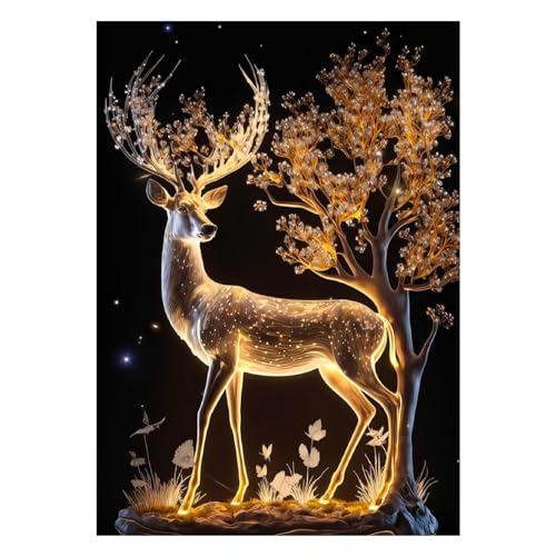 MytaYt Elch Diamond Painting, 5D Diamond Painting Tiere DIY Diamant Painting Bilder für Erwachsene Kinder Diamant Malerei Handwerk Deko für Home Dekoratio Wanddekoration, 40X30cm MytaYt Elch Diamond Painting, 5D Diamond Painting Tiere DIY Diamant Painting Bilder für Erwachsene Kinder Diamant Malerei Handwerk Deko für Home Dekoratio Wanddekoration, 40X30cm von MytaYt