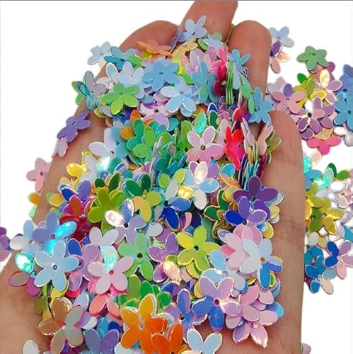 Glitzer-Blumen-Pailletten in verschiedenen Farben, gemischte lose Pailletten, Basteln, Verzierungen, Weihnachtskleidung, Schmuck, Blumen, zum Nähen, Basteln, Hochzeitsdekoration Glitzer-Blumen-Pailletten in verschiedenen Farben, gemischte lose Pailletten, Basteln, Verzierungen, Weihnachtskleidung, Schmuck, Blumen, zum Nähen, Basteln, Hochzeitsdekoration von Myuiao