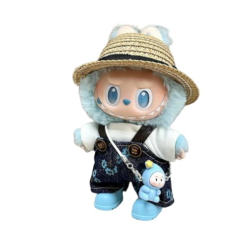 Myxon Kleidung Für 17 cm Labu In Die Energieserie Nette Plüschpuppen -Kleidung Outfit Overtits Casual Fashion Doll Accessoires-Strohhut Denim 5 -teiliges Set-Keine Puppe Nur Tücher Myxon Kleidung Für 17 cm Labu In Die Energieserie Nette Plüschpuppen -Kleidung Outfit Overtits Casual Fashion Doll Accessoires-Strohhut Denim 5 -teiliges Set-Keine Puppe Nur Tücher von Myxon