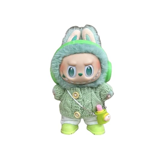 Myxon Kleidung Für 17 cm Labu In Die Energieserie Nette Plüschpuppen -Kleidung Outfit Overtits Casual Fashion Doll Accessoires-grüner Pullover 5 -teiliges Set-Keine Puppe Nur Tücher Myxon Kleidung Für 17 cm Labu In Die Energieserie Nette Plüschpuppen -Kleidung Outfit Overtits Casual Fashion Doll Accessoires-grüner Pullover 5 -teiliges Set-Keine Puppe Nur Tücher von Myxon