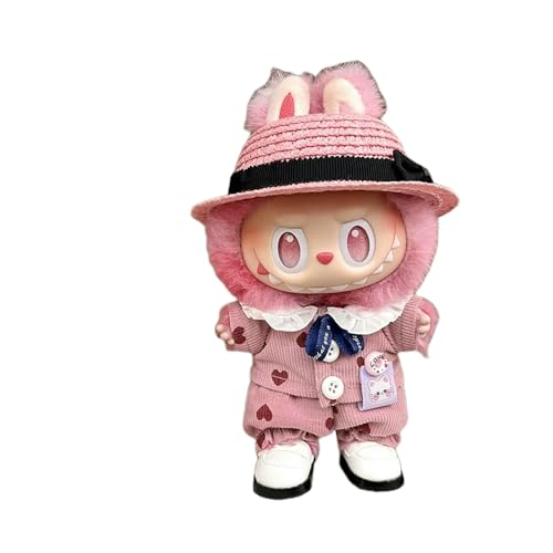 Myxon Kleidung Für 17 cm Labu In Die Energieserie Nette Plüschpuppen -Kleidung Outfit Overtits Casual Fashion Doll Accessoires-pink Strohhut 4-teiliges Set-Keine Puppe Nur Tücher Myxon Kleidung Für 17 cm Labu In Die Energieserie Nette Plüschpuppen -Kleidung Outfit Overtits Casual Fashion Doll Accessoires-pink Strohhut 4-teiliges Set-Keine Puppe Nur Tücher von Myxon