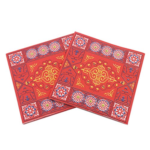 Myya 20 Stück Einweg-Napkins Textilpapier Eid Mubarak Happy Ramadan Party Zubehör Dekoration Feiern von Myya