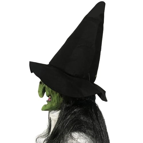 Mzshne Halloween Hexe Cosplay Kopfbedeckung Cosplay Gruselige Gruselmaske Hexenmasken für Halloween Urlaub Party Dekor Mzshne Halloween Hexe Cosplay Kopfbedeckung Cosplay Gruselige Gruselmaske Hexenmasken für Halloween Urlaub Party Dekor von Mzshne