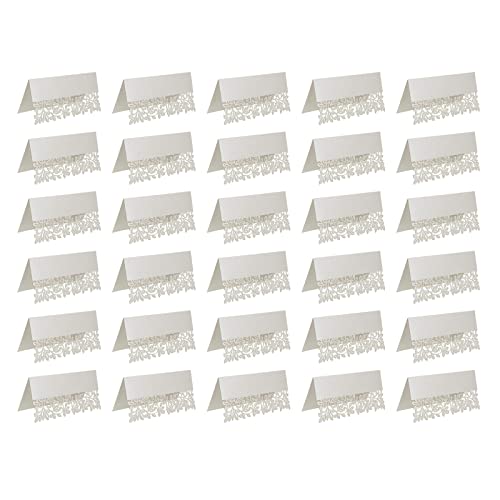 30 Stück weiße Tischkarten für Hochzeiten, Bankette, besondere Anlässe von N\A