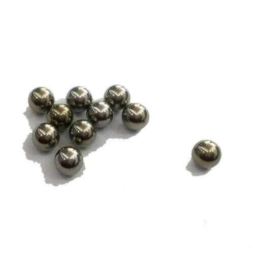 NA runde Perlen (Armband / Halskette zum Selbermachen, 8 mm, Titangrau), 5 Stück von N\A