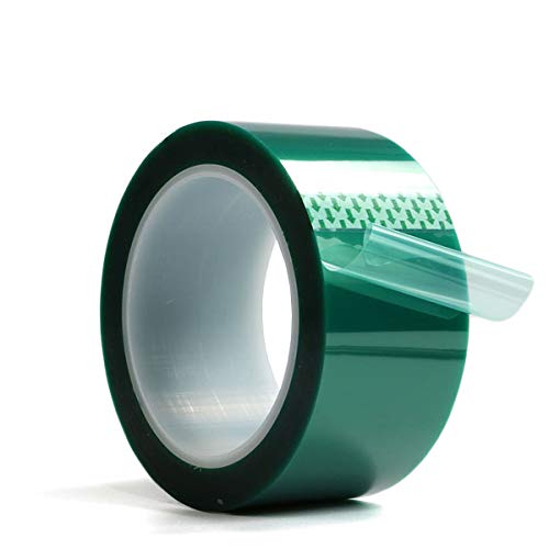 DozingPig 2 Inch x 33 m Harzband für Epoxidharz-Klebeband, Silikon-Klebeband, grünes Polyester-Klebeband, für Flusstische, Hohlrahmen, Einfassungen, Epoxidharz, Bastelanhänger von N\A
