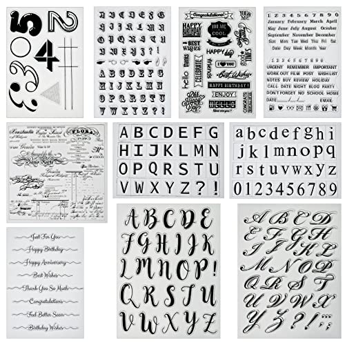 NA Yayatty 10 Blätter Wörter Silikon Stempel Set Nummer Silikonstempel Datum Clear Stempel Monat Clear Stamps für DIY Journal Scrapbooking Fotoalbum Stempelset NA Yayatty 10 Blätter Wörter Silikon Stempel Set Nummer Silikonstempel Datum Clear Stempel Monat Clear Stamps für DIY Journal Scrapbooking Fotoalbum Stempelset von N\A