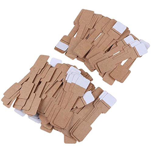 Preisschilder, Quadrat, blanko, Preisschilder, Schmuck, Preisschilder, Ring-Etiketten, Papieraufkleber für Schmuck, braun, rechteckige Form, 208 Stück Preisschilder, Quadrat, blanko, Preisschilder, Schmuck, Preisschilder, Ring-Etiketten, Papieraufkleber für Schmuck, braun, rechteckige Form, 208 Stück von N\A