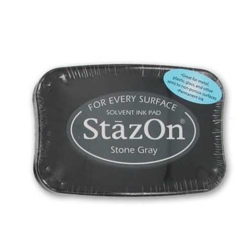 Stempelkissen Stazon Stone Gray von N/A