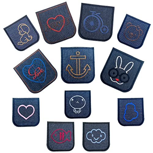 Yayatty Flicken Patches, 12 Stück Knie Aufbügeln Patches Jacke Jean Kleidung Denim Patches Aufbügeln Repair Patches Yayatty Flicken Patches, 12 Stück Knie Aufbügeln Patches Jacke Jean Kleidung Denim Patches Aufbügeln Repair Patches von N\A