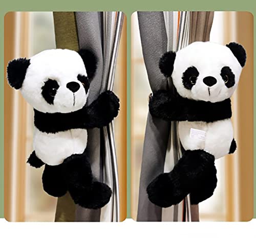 2 Stück Cartoon-Vorhangschnalle Raffhalter Tierband Vorhanghaken Vorhangclip Raffhalter für Kinder Kinderzimmer Zimmer Fensterdekorationen (Panda), M von N\C