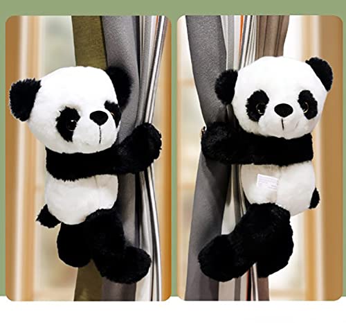 Raffhalter mit Cartoon-Vorhangschnalle, Tierriemen, Vorhanghaken, Vorhang-Clip, Raffhalter für Kinderzimmer, Fensterdekorationen (Panda), Größe M, 2 Stück von Mcties