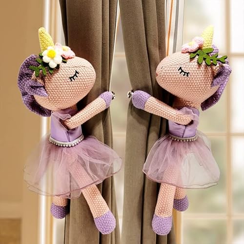 Vorhang-Raffhalter mit Cartoon-Tiermotiv, Vorhangschnalle, Haken für Kinder, Kinderzimmer, Fensterdekoration (O) von NC