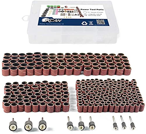 338 PCS Schleiftrommel-Set 1/2 '' 1/4 '' 3/8" Bohrfutter Schleifer Werkzeugset Rotary Tools von N\C