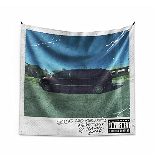 NC Tiango Kendrick Lamar Good Kid m.A.A.d City (Deluxe) Kunstmusikalbum zum Aufhängen, Banner, 90 x 91 cm von N\C