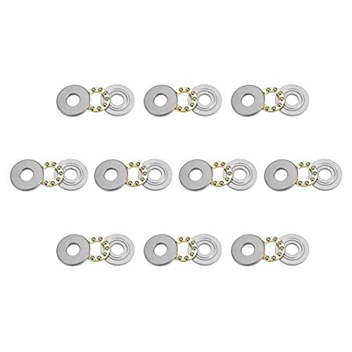 10 Stück F8-22M Anschlagkugellager 8 mm x 22 mm x 7 mm aus verchromtem Stahl, einseitig 10 Stück F8-22M Anschlagkugellager 8 mm x 22 mm x 7 mm aus verchromtem Stahl, einseitig von N/D