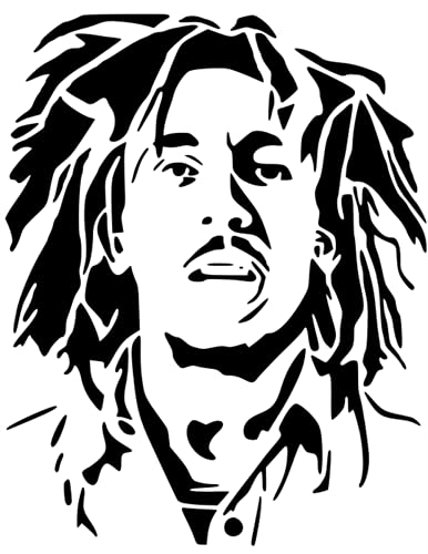 Bob Marley Mylar-Schablone, Wandkunst, 190 Mikron, A3-Größe. Bitte sagen Sie mir, welches Design oder senden Sie einen Screenshot von N\P