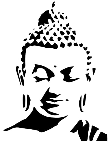Buddha Mylar-Schablone, Wandkunst, 190 Mikrometer A4 Größe von N\P