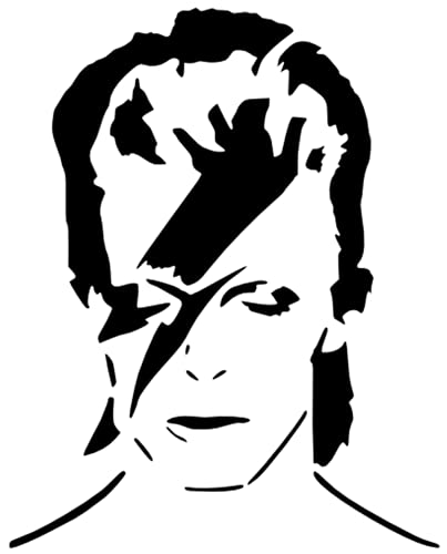 David Bowie Mylar-Schablone, Wandkunst, 190 Mikron, A3-Größe. Bitte sagen Sie mir, welches Design oder senden Sie einen Screenshot von N\P