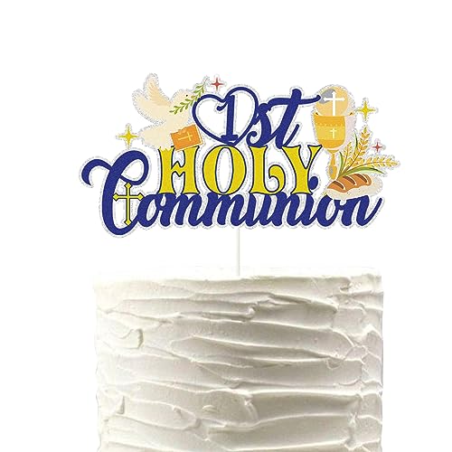 Tortenaufsatz zur Erstkommunion, christliche Taufdekoration, religiöser Gott segnen, Babyparty, Geburtstagsparty-Dekorationen Tortenaufsatz zur Erstkommunion, christliche Taufdekoration, religiöser Gott segnen, Babyparty, Geburtstagsparty-Dekorationen von N\W