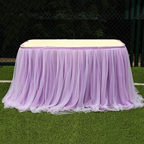 N/X Tischrock, mehrfarbig, Heimtextilien, Tischdecken für Hochzeit, Party, Tischdekoration. Romantische Tüll-Party-Tischdekoration. 100 cm lang x 75 cm hoch N/X Tischrock, mehrfarbig, Heimtextilien, Tischdecken für Hochzeit, Party, Tischdekoration. Romantische Tüll-Party-Tischdekoration. 100 cm lang x 75 cm hoch von N/X