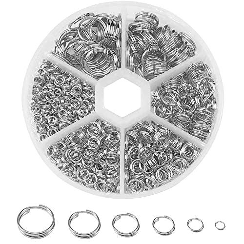 CYIOU 690 Stück Schlüsselringe Biegeringe Schlüsselanhänger Schlüssel Flache Ring für Hausschlüsseln Autoschlüsseln DIY Handgemachtes CYIOU 690 Stück Schlüsselringe Biegeringe Schlüsselanhänger Schlüssel Flache Ring für Hausschlüsseln Autoschlüsseln DIY Handgemachtes von CYIOU