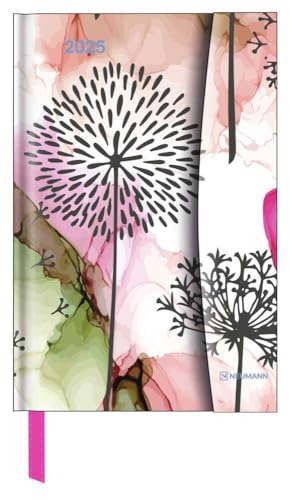 N NEUMANNVERLAGE - Flower Fantasy 2025 Diary, 10x15cm, Taschenkalender mit Magnetverschluss und Lesebändchen, Tasche für Visitenkarte, Jahres- und ... internationales Kalendarium: Magneto Diary von N NEUMANNVERLAGE