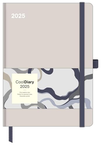 N NEUMANNVERLAGE - Stone 2025 Cool Diary, 16x22cm, Wochenkalender mit Banderole und Lesebändchen, Tasche für Visitenkarte, Jahres- und ... und internationales Kalendarium: Cool Diary von N NEUMANNVERLAGE