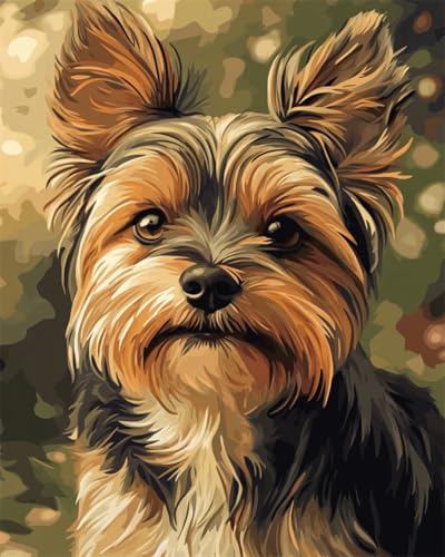 N.LANSHAN 11CT Diy Embroidery Kit Yorkshire Terrier Tierportrait Kreuzstich Stickpackungen Vorgedruckt Erwachsene Anfänger Diy Stickpackung Set Sticken Kit 30x40cm N.LANSHAN 11CT Diy Embroidery Kit Yorkshire Terrier Tierportrait Kreuzstich Stickpackungen Vorgedruckt Erwachsene Anfänger Diy Stickpackung Set Sticken Kit 30x40cm von N.LANSHAN