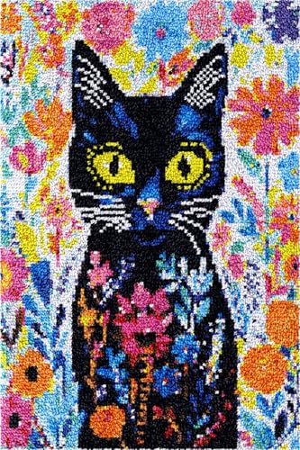 N.LANSHAN DIY Knüpfen Set Teppich Cartoon-Katzentiere Und Blumen Teppich-Sets Für Anfänger: Wandteppich-Set,Stickerei,Fußmatten,Fußmatte,Geschenk 90x120cm N.LANSHAN DIY Knüpfen Set Teppich Cartoon-Katzentiere Und Blumen Teppich-Sets Für Anfänger: Wandteppich-Set,Stickerei,Fußmatten,Fußmatte,Geschenk 90x120cm von N.LANSHAN