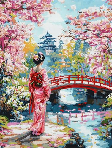 N.LANSHAN DIY Knüpfen Set Teppich Knüpfteppich-Set Mit Japanischer Geisha-Motiv,Anime-Landschaft,Diy-Knüpfteppich-Set Für Anfänger,Unfertiger Häkelteppich,Stickteppich 55x75cm N.LANSHAN DIY Knüpfen Set Teppich Knüpfteppich-Set Mit Japanischer Geisha-Motiv,Anime-Landschaft,Diy-Knüpfteppich-Set Für Anfänger,Unfertiger Häkelteppich,Stickteppich 55x75cm von N.LANSHAN