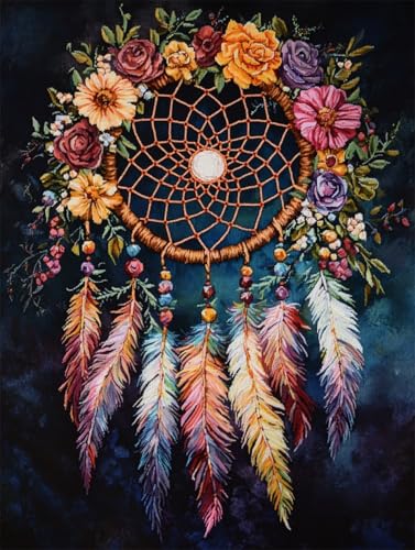 N.LANSHAN DIY Knüpfteppich Fantasy-Traumfänger-Knüpfhaken-Set Bunte Blumen Knüpfhaken-Sets Für Anfänger,Senioren,Heimwerker DIY Knüpfhaken-Sets Für Teppiche 60x90cm N.LANSHAN DIY Knüpfteppich Fantasy-Traumfänger-Knüpfhaken-Set Bunte Blumen Knüpfhaken-Sets Für Anfänger,Senioren,Heimwerker DIY Knüpfhaken-Sets Für Teppiche 60x90cm von N.LANSHAN