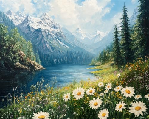 DIY Knüpfteppich Zum Selber Knüpfen Berge Wälder Blumen Seen Und Landschaften Teppich-Sets Für Anfänger: Wandteppich-Set,Stickerei,Fußmatten,Fußmatte,Geschenk 55x75cm DIY Knüpfteppich Zum Selber Knüpfen Berge Wälder Blumen Seen Und Landschaften Teppich-Sets Für Anfänger: Wandteppich-Set,Stickerei,Fußmatten,Fußmatte,Geschenk 55x75cm von N.LANSHAN