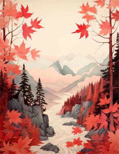 N.LANSHAN DIY Knüpfteppich Zum Selber Knüpfen Fantasie Bergwald Bachlandschaft Knüpfteppich-Sets Für Anfänger,Diy-Handarbeit,Häkelteppich-Set,Heimdekoration 80x115cm N.LANSHAN DIY Knüpfteppich Zum Selber Knüpfen Fantasie Bergwald Bachlandschaft Knüpfteppich-Sets Für Anfänger,Diy-Handarbeit,Häkelteppich-Set,Heimdekoration 80x115cm von N.LANSHAN