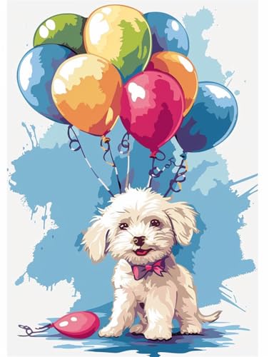 N.LANSHAN DIY Teppich DIY Set Cartoon-Hund Und Bunte Luftballons Knüpfteppich-Set Für Erwachsene Und Kinder,Kreuzstich-Sets,Teppich,Wandteppich,Handarbeit 100x140cm N.LANSHAN DIY Teppich DIY Set Cartoon-Hund Und Bunte Luftballons Knüpfteppich-Set Für Erwachsene Und Kinder,Kreuzstich-Sets,Teppich,Wandteppich,Handarbeit 100x140cm von N.LANSHAN