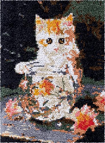 N.LANSHAN DIY Teppich Knüpfen Set Cartoon-Katze Diy-Knüpfteppich-Sets Für Anfänger,Unfertige Häkel- Und Stickteppiche 80x115cm N.LANSHAN DIY Teppich Knüpfen Set Cartoon-Katze Diy-Knüpfteppich-Sets Für Anfänger,Unfertige Häkel- Und Stickteppiche 80x115cm von N.LANSHAN