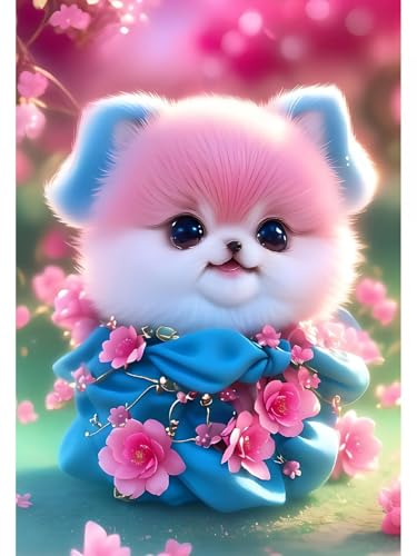 N.LANSHAN DIY Teppich Knüpfen Set Cartoon-Welpen Und Blumen Knüpfteppich-Set Für Anfänger,Stickset,3D-Bastelsets,Dekoration 100x140cm N.LANSHAN DIY Teppich Knüpfen Set Cartoon-Welpen Und Blumen Knüpfteppich-Set Für Anfänger,Stickset,3D-Bastelsets,Dekoration 100x140cm von N.LANSHAN
