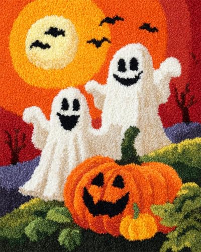 N.LANSHAN Diy Knüpfen Set Teppich Cartoon-Geist Und Kürbis Diy-Knüpfset,Handarbeit,Stickerei,Wandteppich,Teppichherstellung,Geschenk Für Heimwerker 80x115cm N.LANSHAN Diy Knüpfen Set Teppich Cartoon-Geist Und Kürbis Diy-Knüpfset,Handarbeit,Stickerei,Wandteppich,Teppichherstellung,Geschenk Für Heimwerker 80x115cm von N.LANSHAN