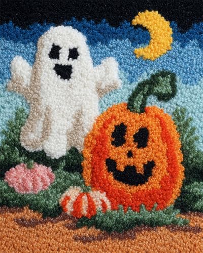 N.LANSHAN Diy Knüpfen Set Teppich Cartoon-Geist Und Kürbis Knüpfpackungen Für Teppiche Zum Selbermachen Für Familie Und Freunde,Handarbeit,Kreuzstich,Bastelset,Geschenk 60x90cm N.LANSHAN Diy Knüpfen Set Teppich Cartoon-Geist Und Kürbis Knüpfpackungen Für Teppiche Zum Selbermachen Für Familie Und Freunde,Handarbeit,Kreuzstich,Bastelset,Geschenk 60x90cm von N.LANSHAN