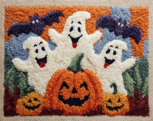 N.LANSHAN Diy Teppich Knüpfen Set Cartoon-Geist Und Kürbis Diy-Knüpfset,Handarbeit,Stickerei,Wandteppich,Teppichherstellung,Geschenk Für Heimwerker 60x90cm N.LANSHAN Diy Teppich Knüpfen Set Cartoon-Geist Und Kürbis Diy-Knüpfset,Handarbeit,Stickerei,Wandteppich,Teppichherstellung,Geschenk Für Heimwerker 60x90cm von N.LANSHAN