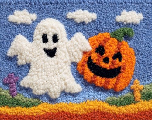 N.LANSHAN Diy Teppich Set Cartoon-Geist Und Kürbis Diy-Knüpfteppich-Set,Teppichherstellungssets,Kreuzstich-Stickerei-Sets,Handarbeiten 55x75cm N.LANSHAN Diy Teppich Set Cartoon-Geist Und Kürbis Diy-Knüpfteppich-Set,Teppichherstellungssets,Kreuzstich-Stickerei-Sets,Handarbeiten 55x75cm von N.LANSHAN